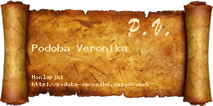 Podoba Veronika névjegykártya